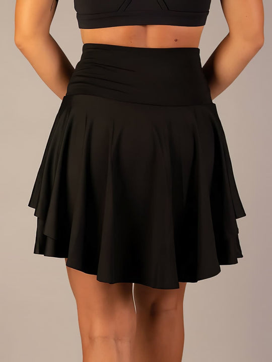 Dames Tennisrok Sportief met Geïntegreerde Shorts 3