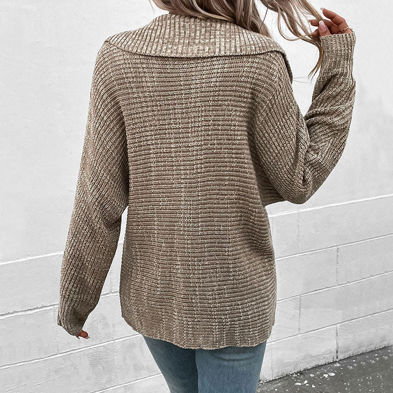 Dames Trui Met Kraag Casual Chic Design 2