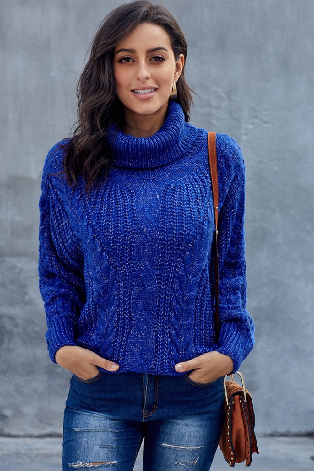 Dames Trui Oversized Kraagbrei 5