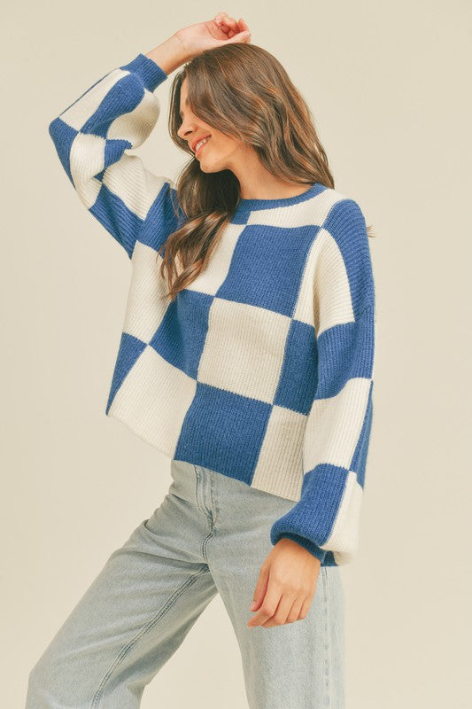 Dames Truien Oversized Pullover Ruitpatroon Zachte Ademend Materiaal 1