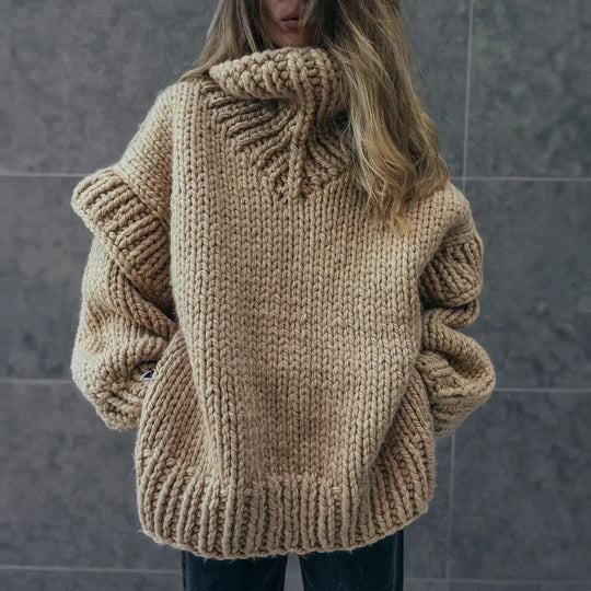 Dames Turtleneck Trui Oversized 1