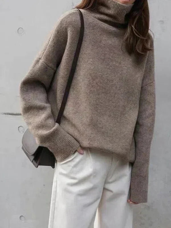 Dames Turtleneck Trui Wolmix 0