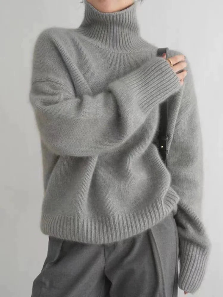 Dames Turtleneck Trui met Hoge Krage 5
