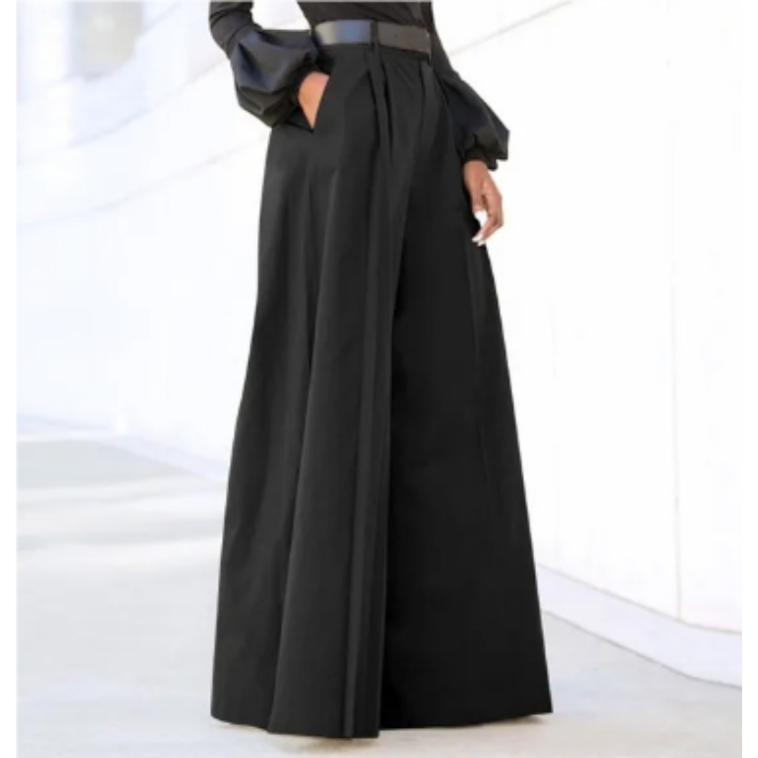 Dames Wijde Pantalon Hoog Taille Stijlvol 1