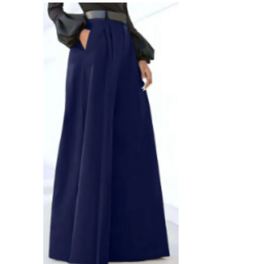 Dames Wijde Pantalon Hoog Taille Stijlvol 2