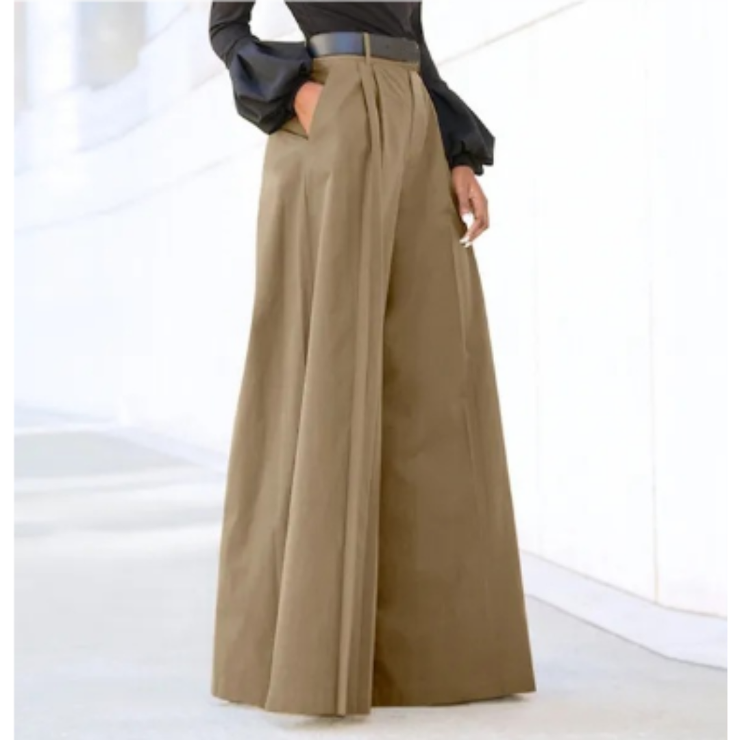 Dames Wijde Pantalon Hoog Taille Stijlvol 5