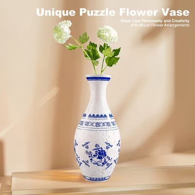 Decoratieve 3D Puzzelvaas voor Bloemen 10