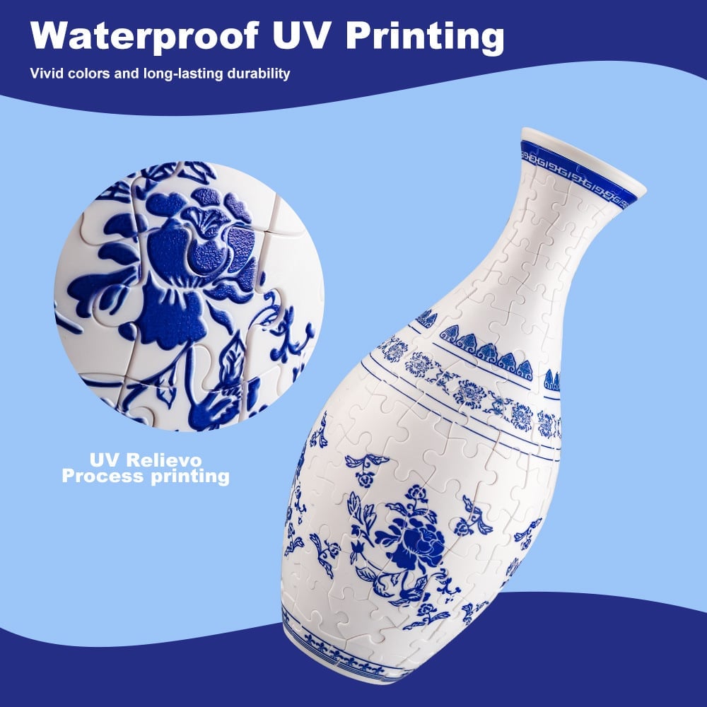 Decoratieve 3D Puzzelvaas voor Bloemen 7