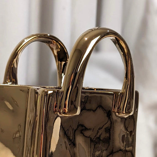 Decoratieve Gouden Tas Vaas voor Interieur 4