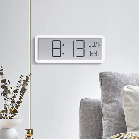 Digitale Wandklok met LED Display en Temperatuur Sensor 2