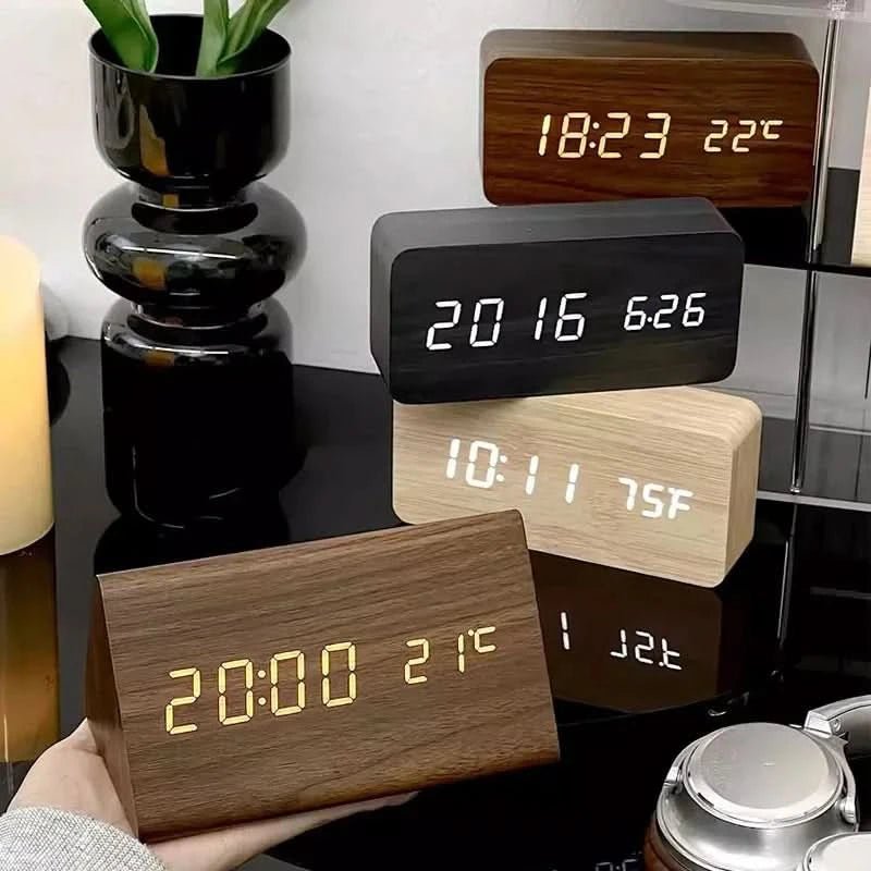 Digitale Wekker met LED-display en Retro Design 1