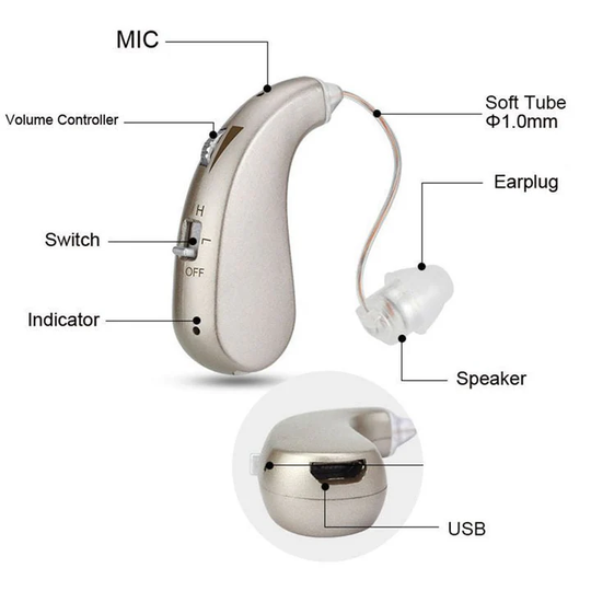 Draadloze Bluetooth Hoortoestel voor Senioren 1