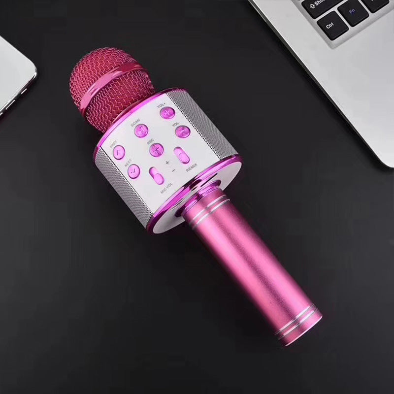Draadloze Karaokemicrofoon Voor Dames en Heren Met Ingebouwde Luidsprekers 4