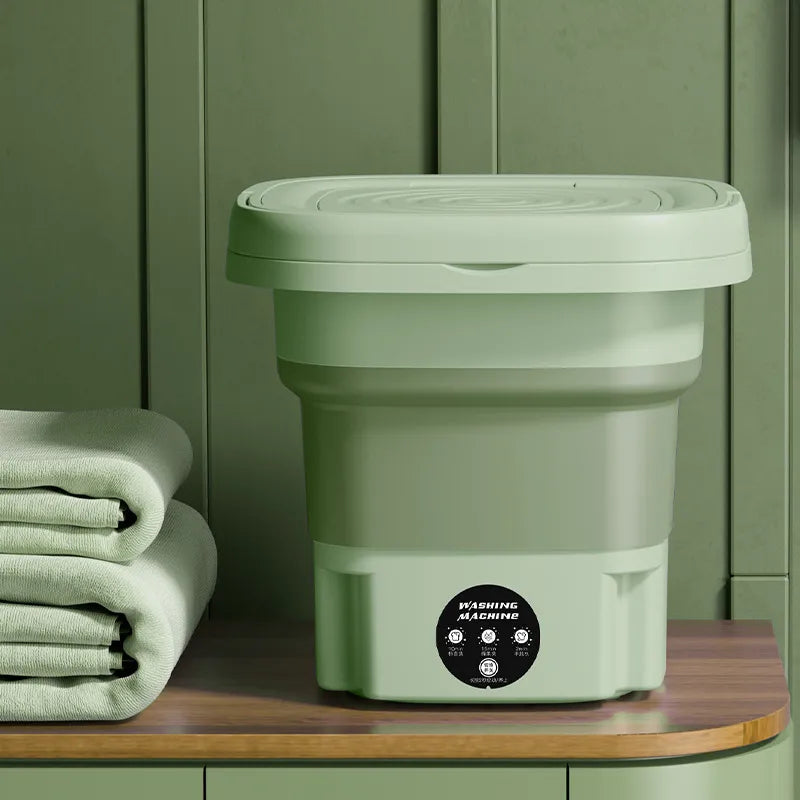 Draagbare Mini Wasmachine 8L Opvouwbaar Voor Kleine Ruimtes En Camping 0