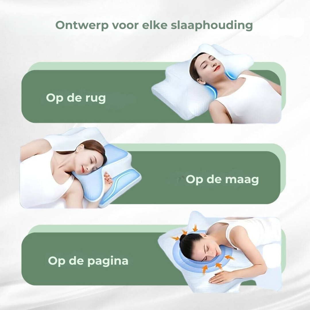 Ergonomisch Nekkussen Contourvorm voor Comfortabel Slapen 6