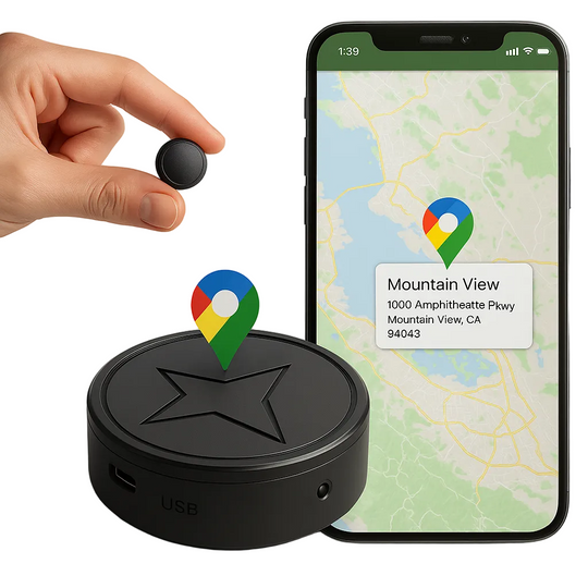 GPS-tracker voor voertuigen met krachtige magnetische bevestiging 0
