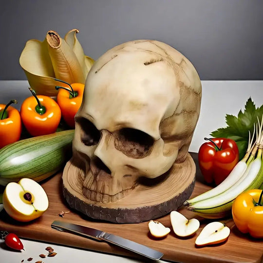 Gothic Doodskop Messenhouder voor de Keuken 5