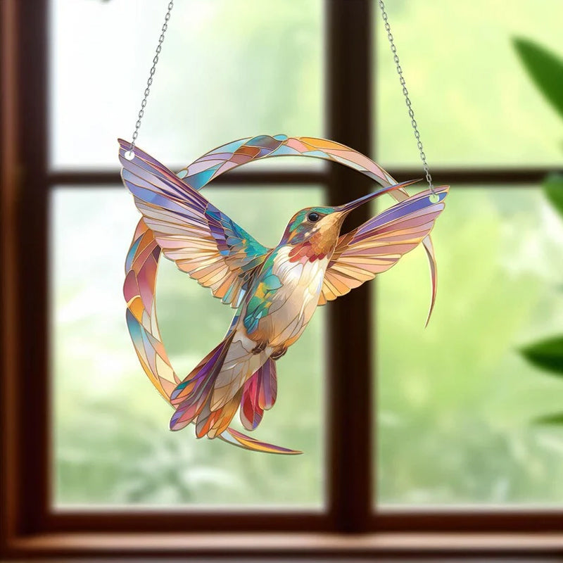 Hangende Raamdecoratie Kolibrie Prisma Lichtvanger 2