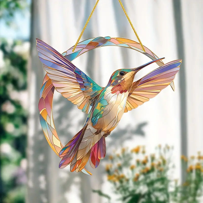 Hangende Raamdecoratie Kolibrie Prisma Lichtvanger 7