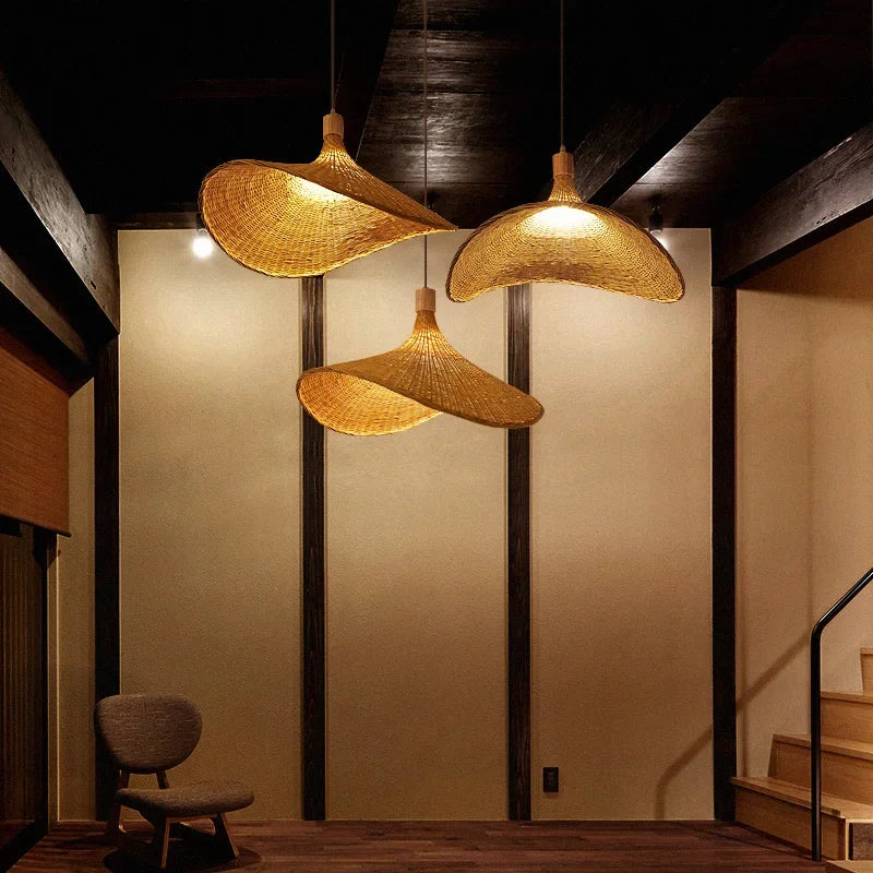 Hanglamp Eettafel Boho Stijl Rotan Woonkamer Slaapkamer Verlichting 5