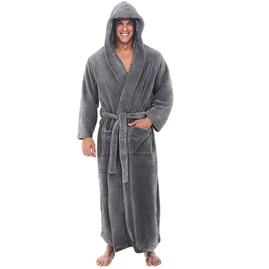 Heren Badjas met Capuchon voor Comfortabele Dagen 0