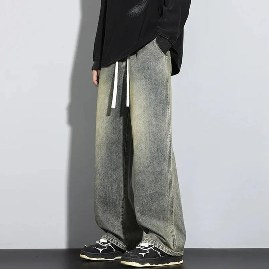 Heren Baggy Jeans Verstelbaar met Moderne Snit 1