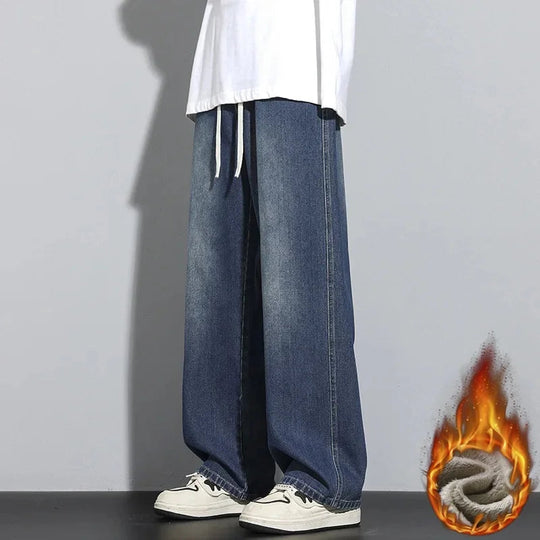 Heren Baggy Jeans Verstelbaar met Moderne Snit 3