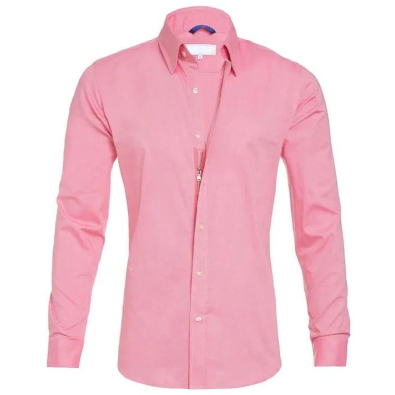 Heren Blouse Ademend Met Verborgen Rits Voor Actieve Dagen 13
