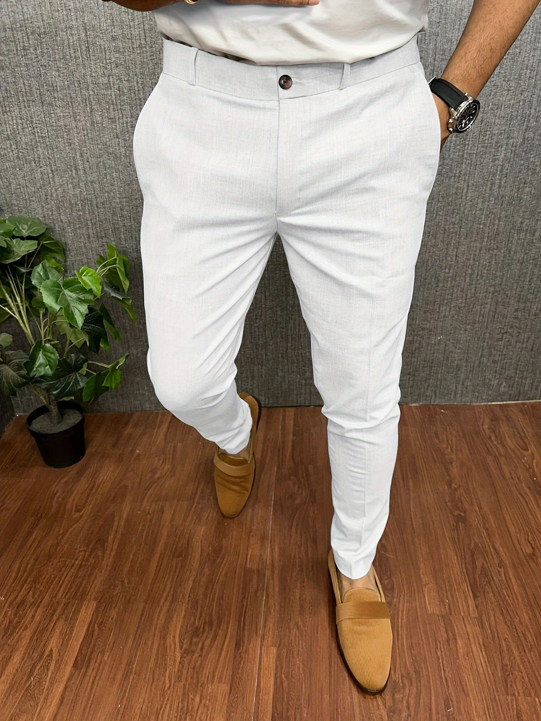 Heren Broeken Stretch Casual Stijl met Praktische Zakken 13