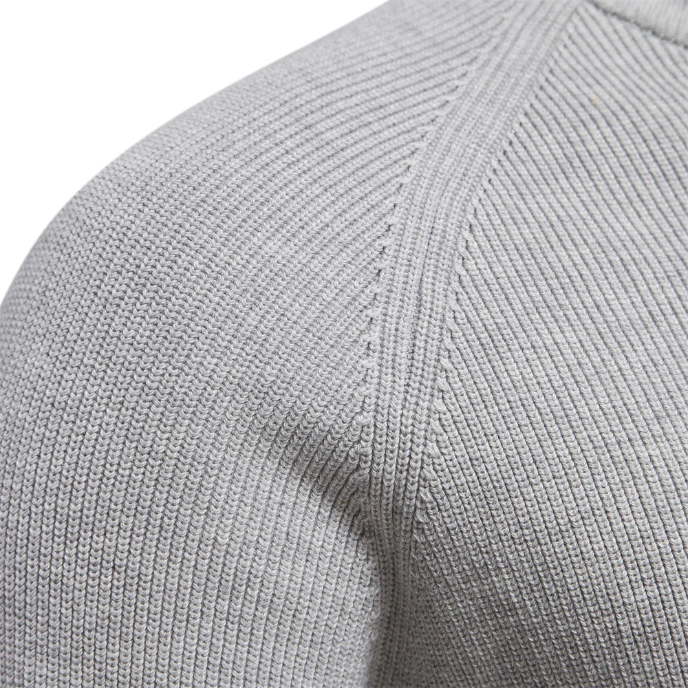 Heren Cardigan Zipper Casual Katoen Hoog Col 2