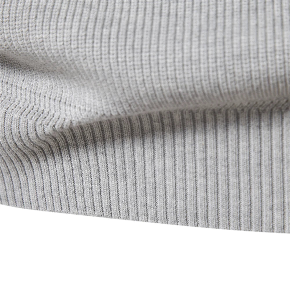 Heren Cardigan Zipper Casual Katoen Hoog Col 5