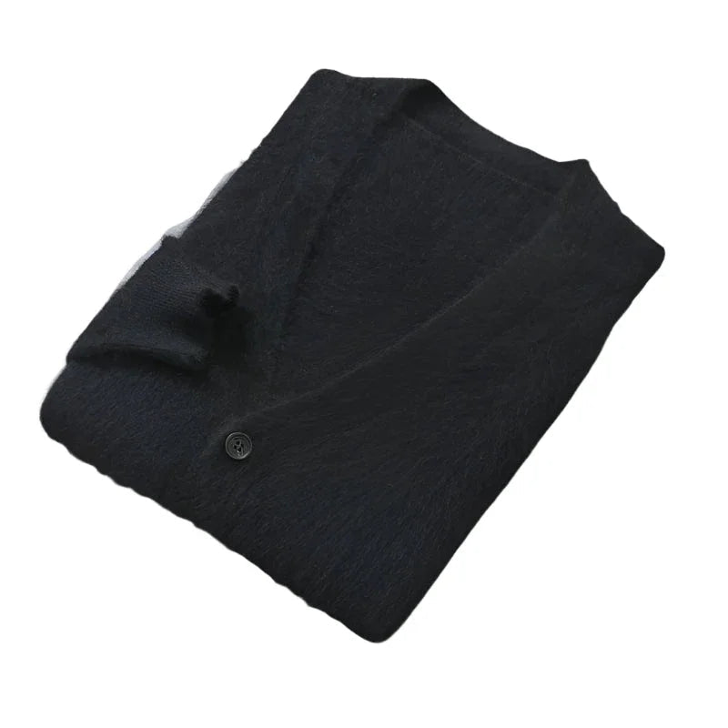 Heren Cardigan van Kasjmier met Knopen 0