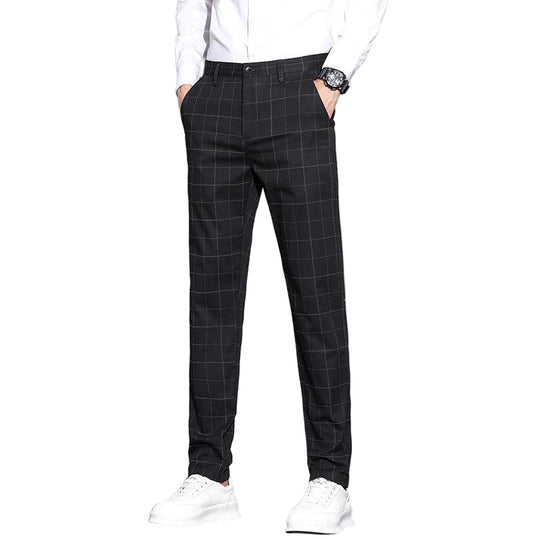Heren Casual Broek met Rechte Pijpen 0