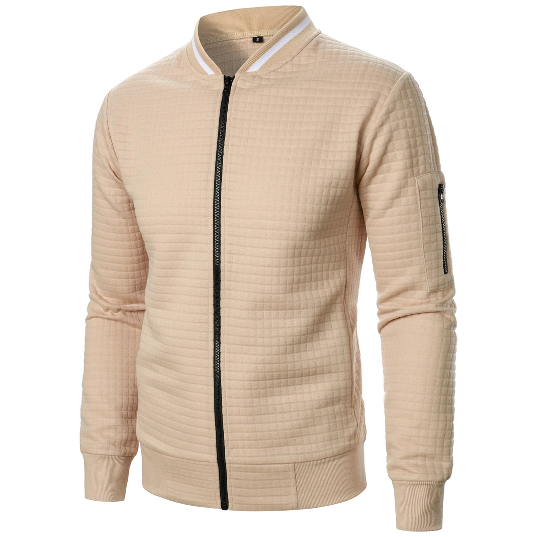 Heren Casual Jack met Staande Kraag en Rits 1