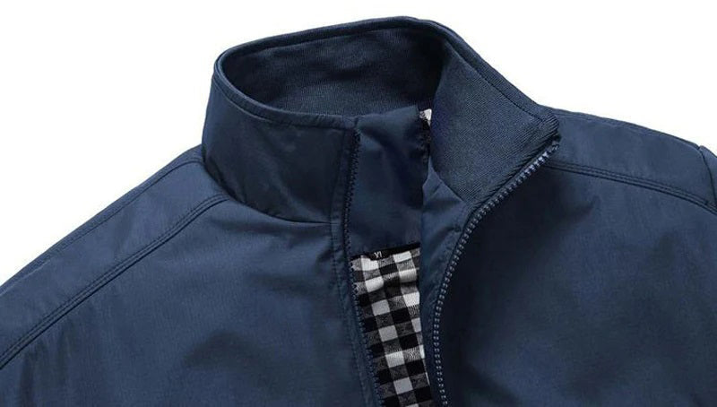 Heren Casual Jacket met Staande Kraag 3