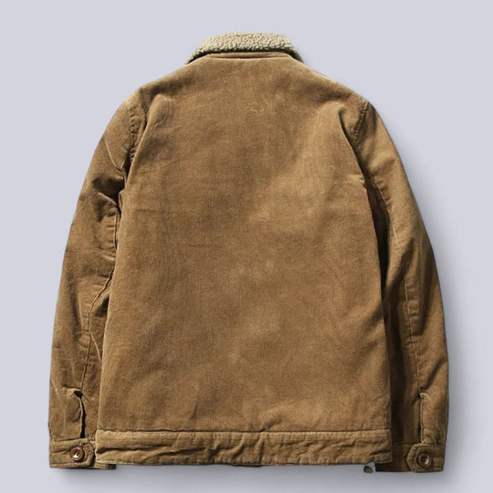 Heren Corduroy Jas met Padded Binnenvoering 2
