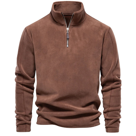 Heren Fleece Jacket Dikke Warme Pullover Met Rits 6
