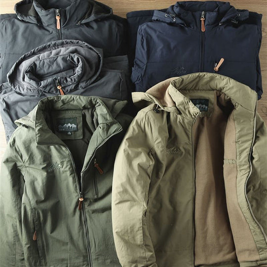 Heren Fleece Jacket Waterafstotend Avontuurlijke Stijl 6