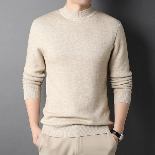 Heren Halvpolo Gebreid Slim-Fit Stijlvol 0
