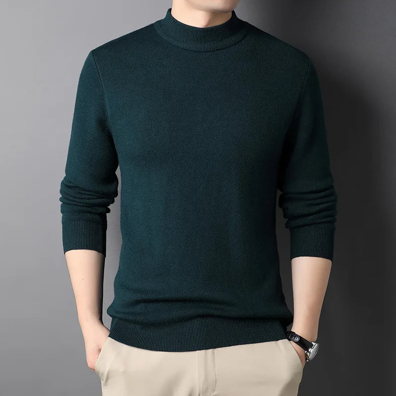 Heren Halvpolo Gebreid Slim-Fit Stijlvol 6