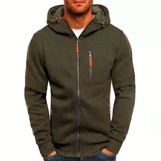 Heren Hoodie Met Cap Fleece Comfortabel Voor Casual Gebruik 1
