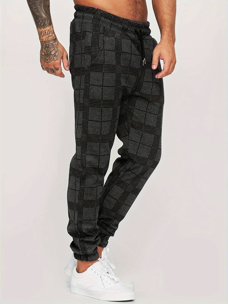 Heren Joggingbroek Casual Katoen met Elastische Tailleband 0