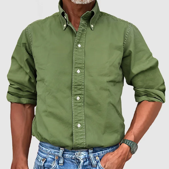 Heren Langarmhemd Casual Stijl Ademend 6