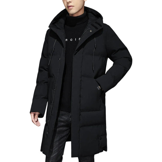 Heren Lange Parka Winterjas Stijlvol 0
