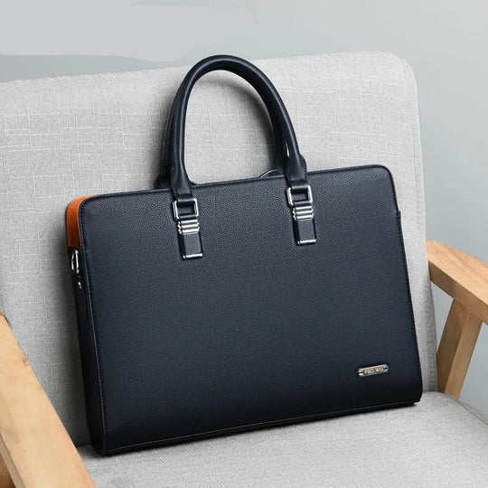Heren Laptoptas Stijlvol met Ruim Interieur en Verstelbare Schouderband 0