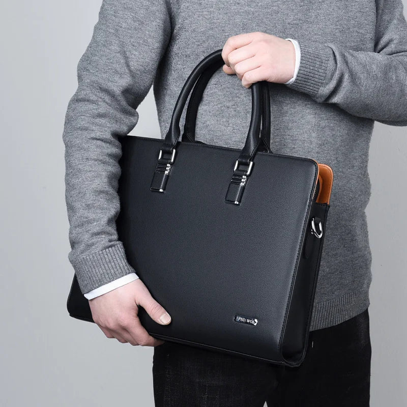 Heren Laptoptas Stijlvol met Ruim Interieur en Verstelbare Schouderband 6