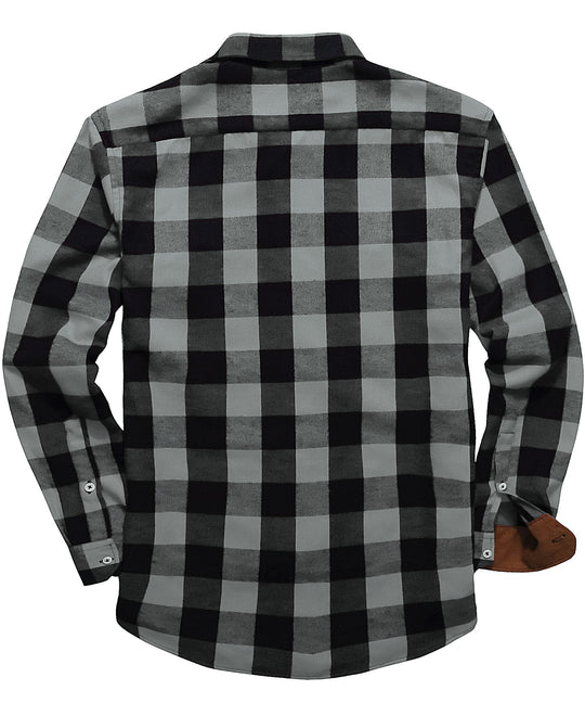 Heren Overhemd Klassiek Ruitpatroon Polyester en Rayon 6