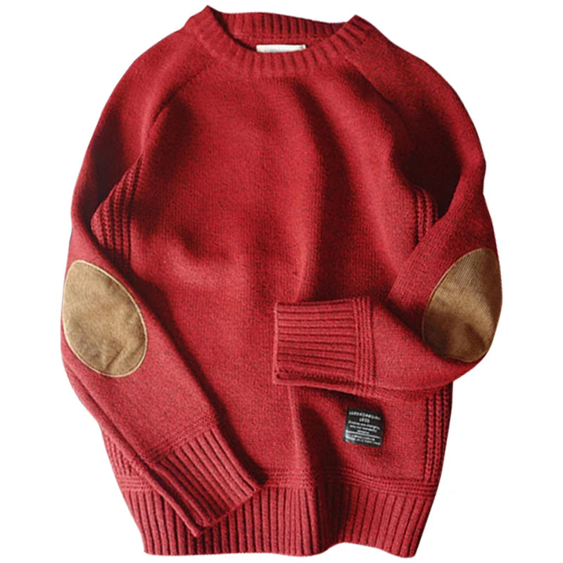 Heren Oversized Trui Gebreid Casual Winter Pullover 4