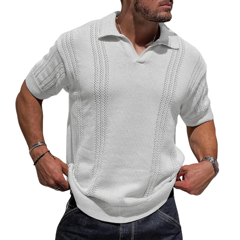 Heren Poloshirt Ademend Klassiek Voor Zomer 0