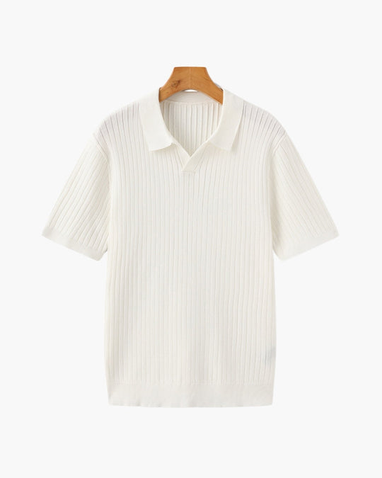 Heren Poloshirt Geribbeld Casual Stijl 11